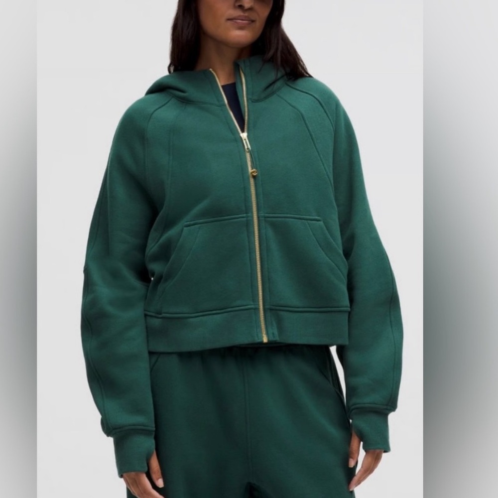 Lululemon full zip scuba gold hardware